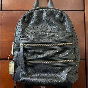 Steve Madden Gold and Black Star backpack